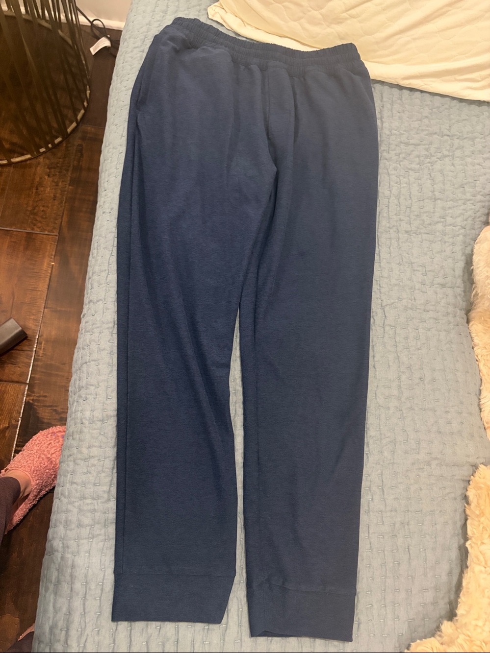 Beyond Yoga Mens Medium Spacedye Navy Jogger Pants